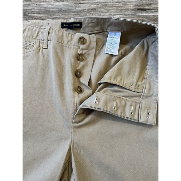Banana Republic The Riding Pants Women 10 High Rise Button Fly Khaki. - Picture 3 of 10